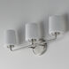 Durham 3 Light 23 inch Satin Nickel Bath Vanity Wall Light