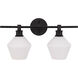Rochester 2 Light 19.1 inch Black Wall sconce Wall Light
