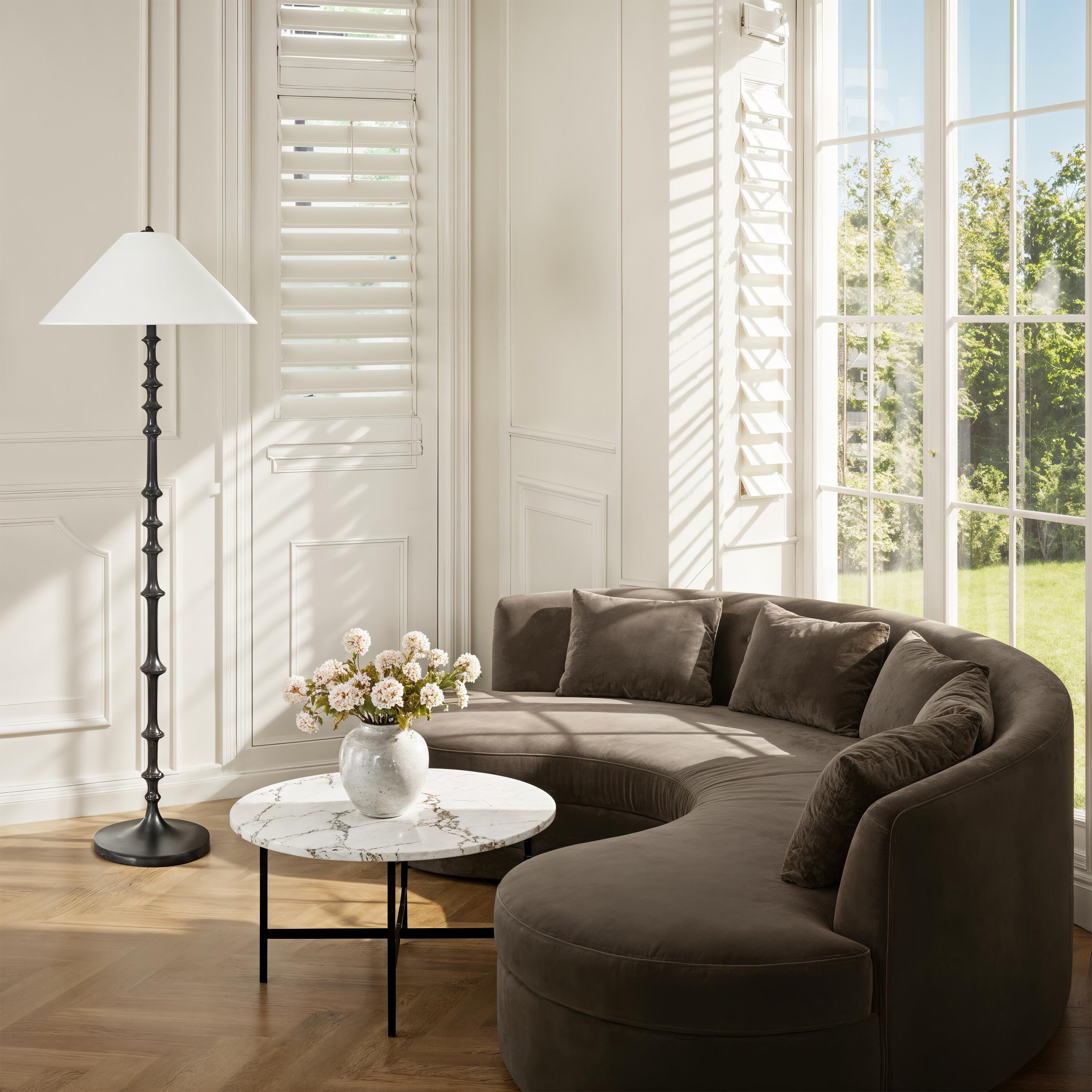 Petrus 62.5 inch Matte Black Floor Lamp Portable Light