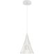 Rebecca LED 7 inch Matte White Pendant Ceiling Light