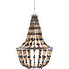 Osterley 5 Light 24 inch Light Mole/Black/Natural Chandelier Ceiling Light