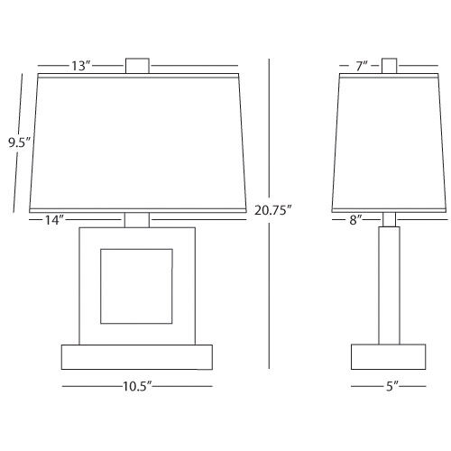 Doughnut 20.75 inch 150.00 watt Antique Silver Table Lamp Portable Light in Snowflake