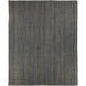 Brice 120 X 96 inch Navy/Blue/Cream Handmade Rug, Jute