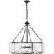 Genry 5 Light 26 inch Matte Black Pendant Ceiling Light