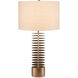 Walwyn 33.25 inch 150 watt Antique Brass Table Lamp Portable Light