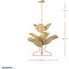 Banana Leaf 9 Light 36.75 inch French Gold with Natural Seagrass Chandelier Ceiling Light