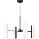 Drew & Jonathan Capalino 8 Light 30 inch Midnight Black Chandelier Ceiling Light