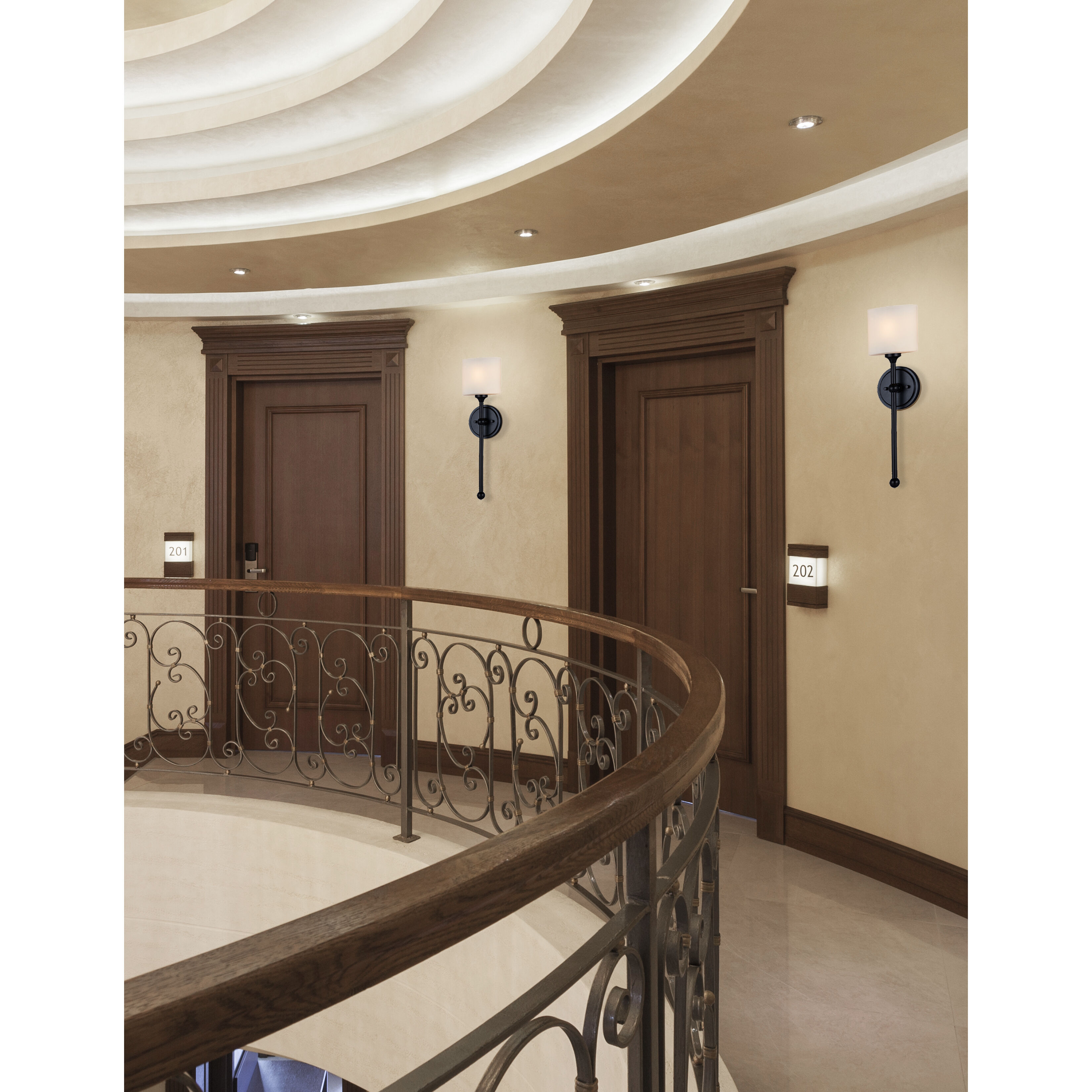 Fusion Collection - Sequoia Family 1 Light 5 inch Matte Black ADA Wall Sconce Wall Light, EVOLV