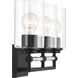 Binsly 3 Light 24 inch Coal Bath Vanity Light Wall Light