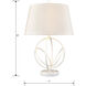 Morely 26 inch 150 watt Matte White Table Lamp Portable Light
