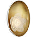 Barbara Barry Petaluma LED 5.25 inch Matte White and Gild ADA Reflector Sconce Wall Light