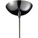 Cassandra 1 Light 8 inch Black Chrome with Polished Chrome Mini Pendant Ceiling Light