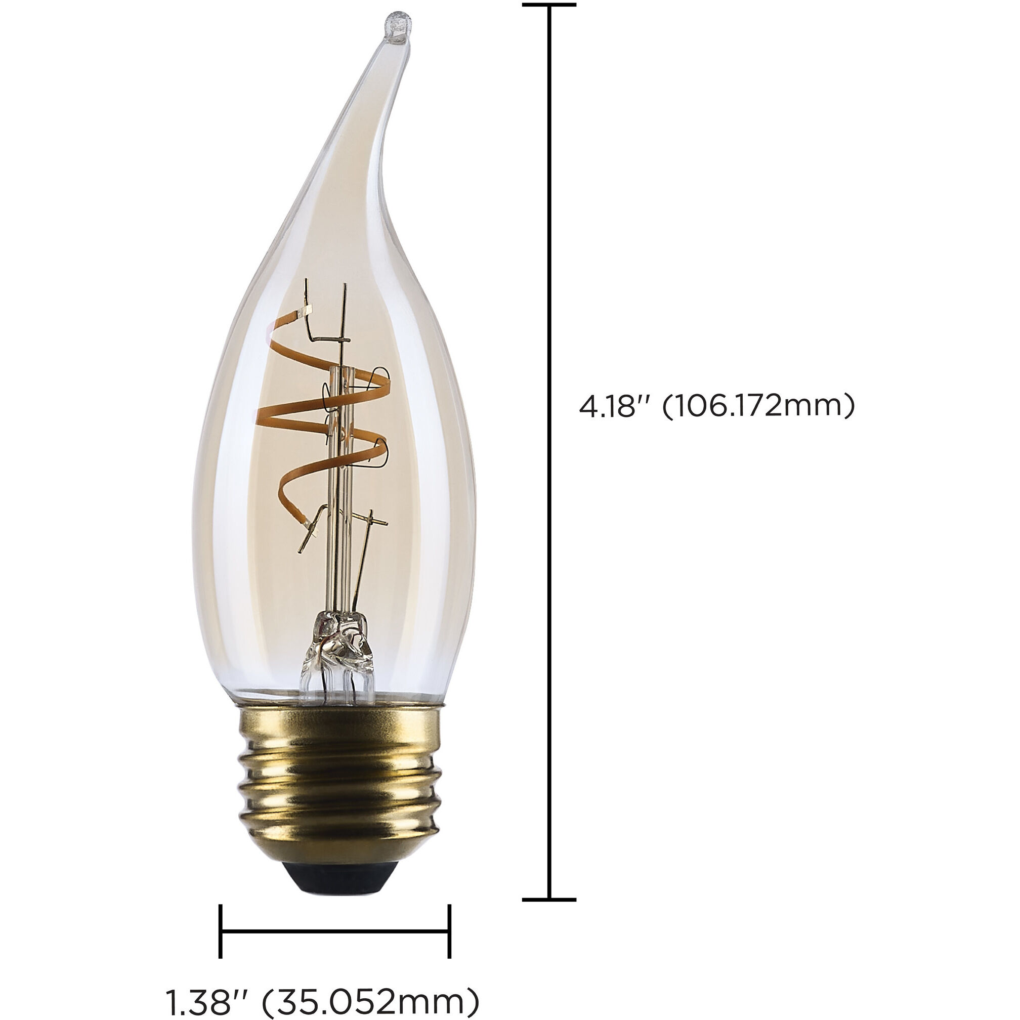 Lumos LED CA11 E26 3.5 watt 120 2000K LED, LED Filament
