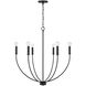 Ansley 6 Light 30.25 inch Matte Black Chandelier Ceiling Light