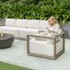 Remsen Weathered Gray and Oyster White Outdoor Lounge Chair