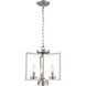 West End 3 Light 14.5 inch Brushed Nickel Chandelier Ceiling Light
