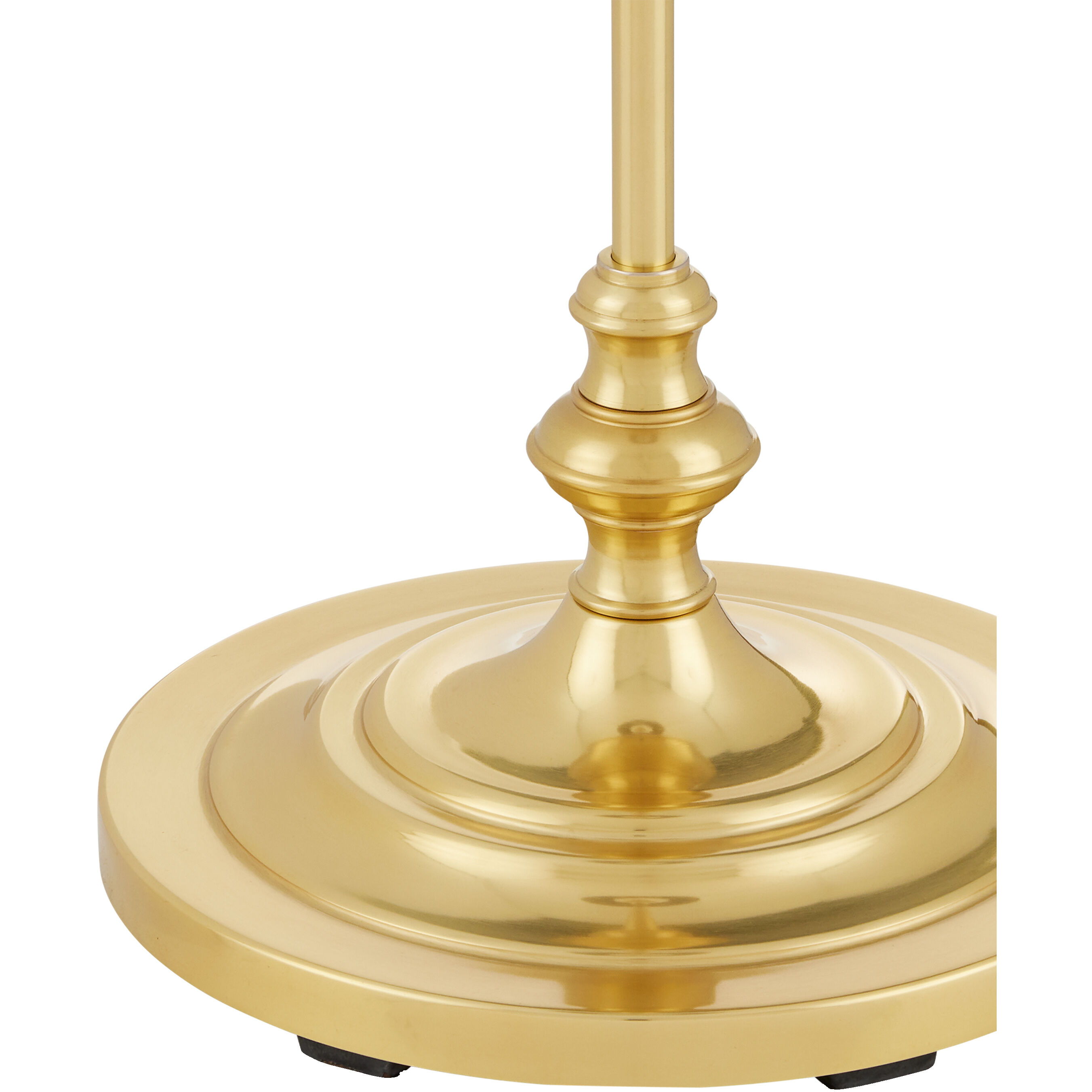 Deauville 55 inch 75 watt Polished Brass/Natural Floor Lamp Portable Light, Suzanne Duin Collection