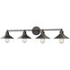 Casa 4 Light 36.5 inch Olde Bronze Vanity Wall Light in Olde Bronze Steel