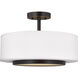 Nance 2 Light 16.25 inch Bronze Convertible Pendant Semi-Flush Ceiling Light