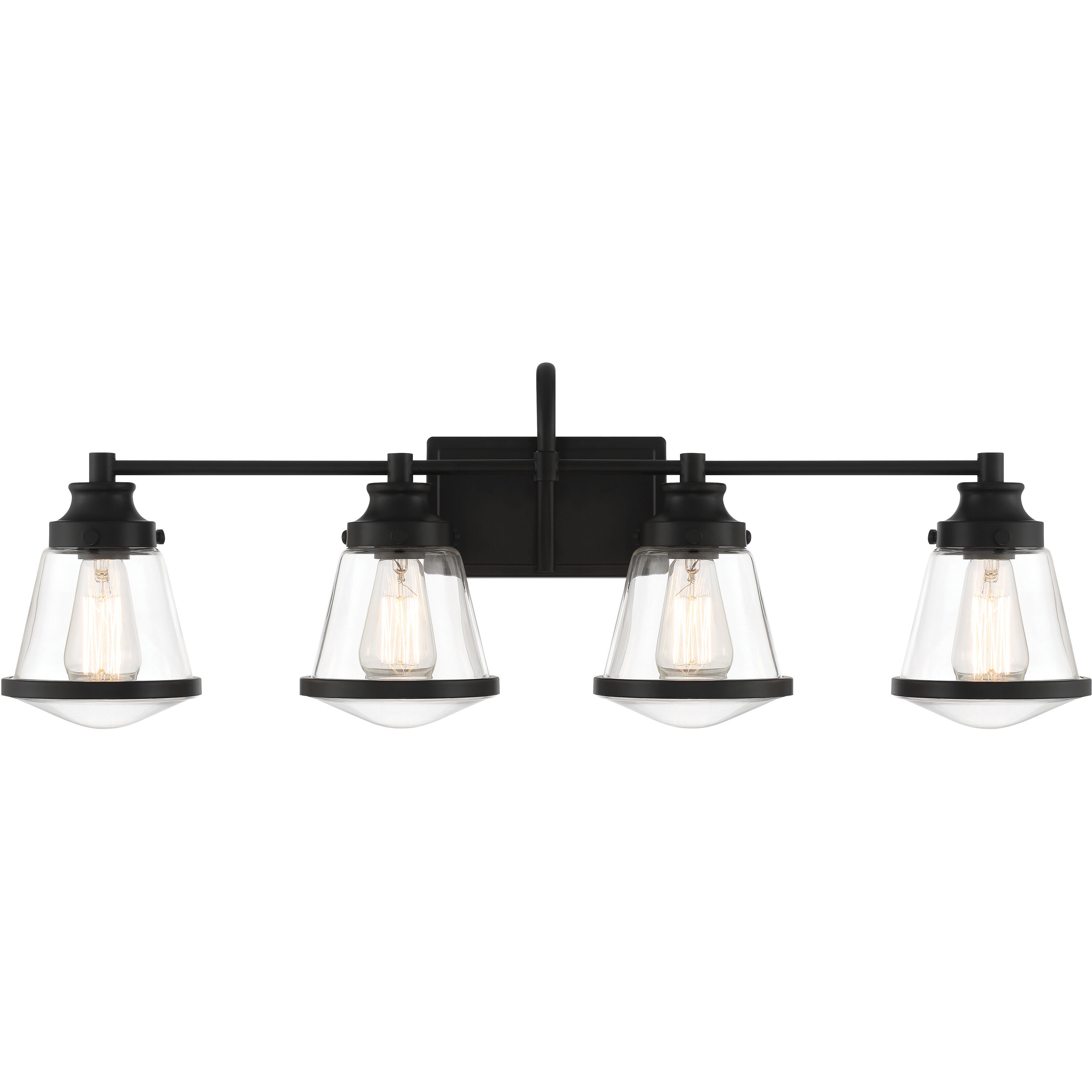 Mannsdale 4 Light 33 inch Coal Bath Vanity Wall Light