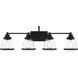 Mannsdale 4 Light 33 inch Coal Bath Vanity Wall Light