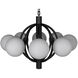 Carousel 8 Light 36 inch Matte Black Chandelier Ceiling Light