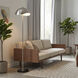 Luna Bella 61 inch 14 watt Satin Nickel Iron and Black Floor Lamp Portable Light