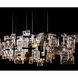 Fusion 10 Light 52.5 inch Ink Pendant Ceiling Light