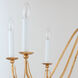 Plumette 8 Light 36 inch Gold Leaf Chandelier Ceiling Light