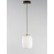 Soji LED 7 inch Black and Gold Single Pendant Ceiling Light