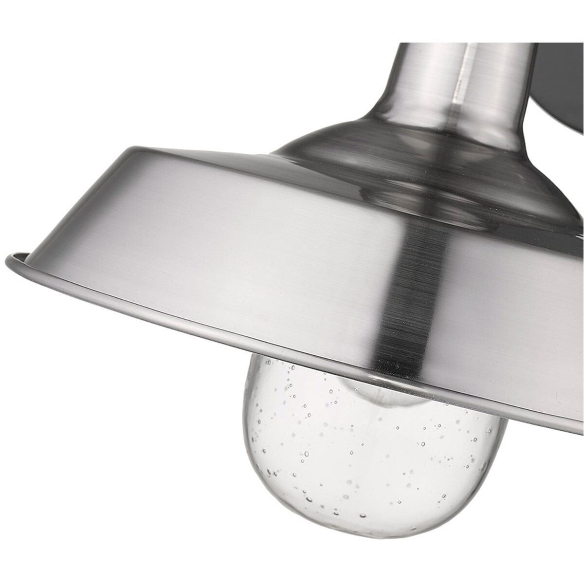 Burry 1 Light 11 inch Satin Nickel Exterior Wall Mount