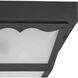 Ceiling Mount 1 Light 8.25 inch Textured Black Outdoor Flush Mount