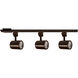 Charge 3 Light 120 Dark Bronze H Track Fixture Ceiling Light, WAC Limited
