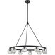 Aragon 10 Light 36 inch Matte Black Chandelier Ceiling Light
