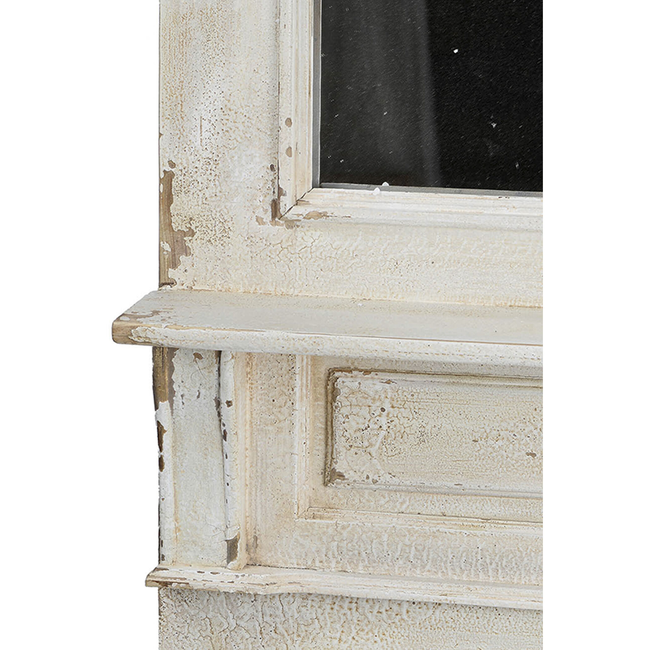 Classic 28.5 X 13.5 inch Antique White Wall Mirror