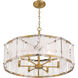 Veil 6 Light 28 inch Legacy Brass Pendant Ceiling Light