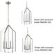 Vertex 4 Light 15 inch Brushed Nickel Foyer Light Ceiling Light