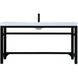 Raya 60 X 22 X 32 inch Black Vanity Sink Set
