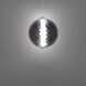 Swirly LED 9.9 inch Smoke Glass and Brushed Nickel Indoor Hanging Lighting Ceiling Light in 3500K