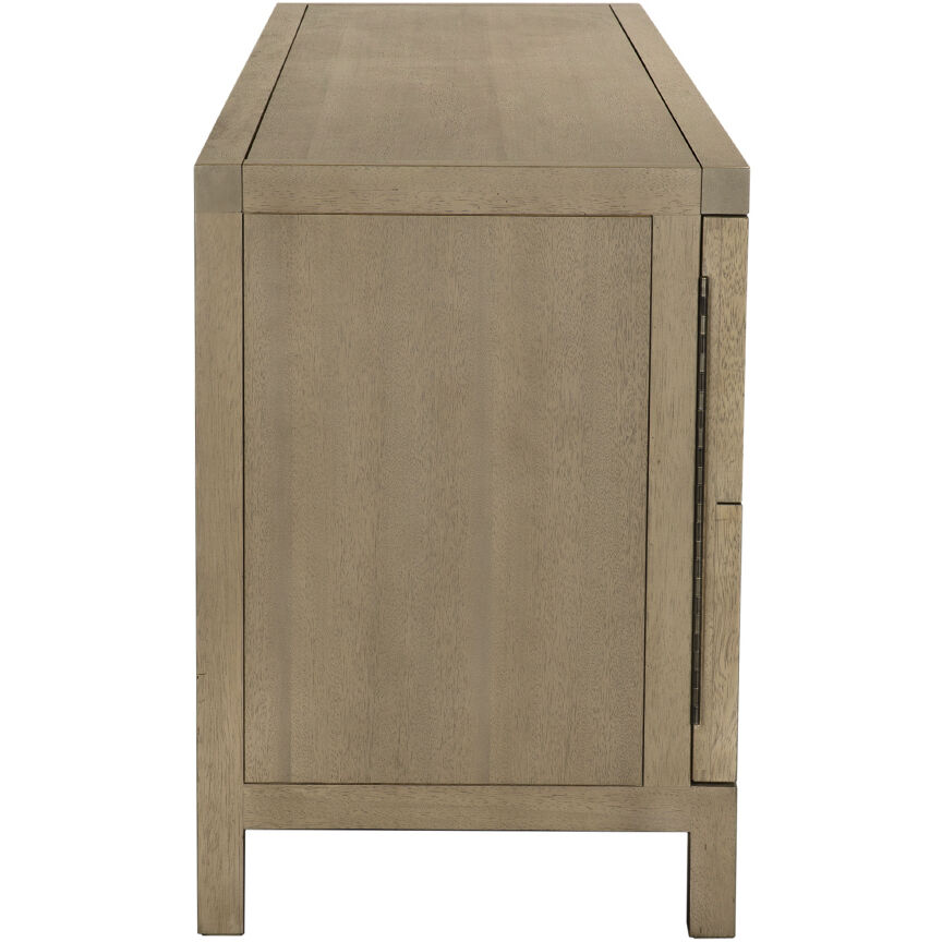 Quadrant 96.5 X 23 inch Washed Walnut Sideboard, 4 Door