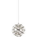 Manhattan Series LED 16 inch Chrome Chandelier Ceiling Light