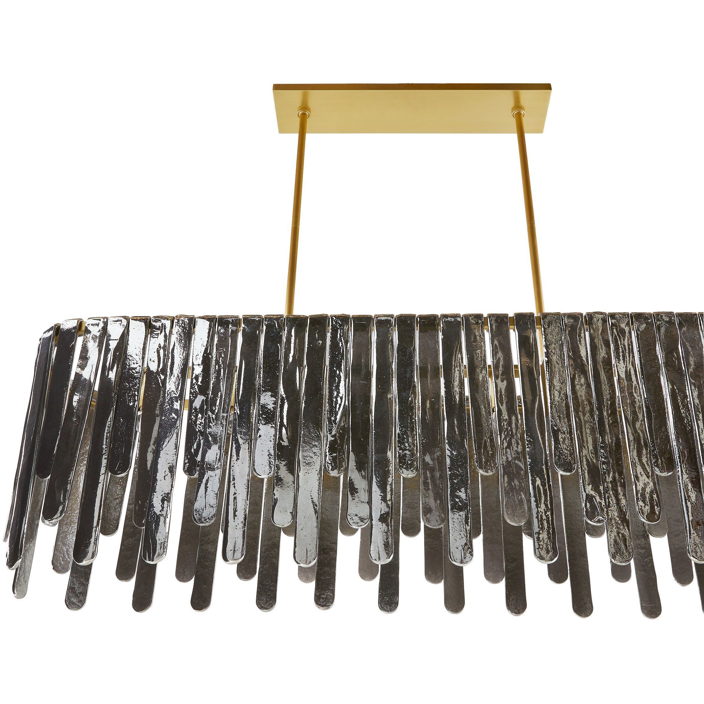 Leighton 7 Light 51.5 inch Smoke Luster Chandelier Ceiling Light