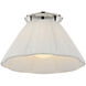 Amber Lewis Bradley LED 12 inch Polished Nickel Flush Mount Ceiling Light