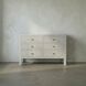 Conrad White Wash Dresser, 6 Drawer
