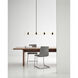Sean Lavin Wit LED 84.1 inch Black Linear Suspension Ceiling Light in 7 Glass, Integrated LED