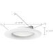 Edgewood White Recessed, Pack of 6