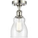 Ellery 1 Light 4.75 inch Polished Nickel Semi-Flush Mount Ceiling Light