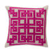 Gramercy 18 X 18 inch Bright Purple and Light Gray Throw Pillow