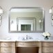 French Philippe 48 X 34 inch Bright Silver Mantel Mirror