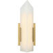 Rigio LED 5.5 inch Aged Gold Brass Wall Sconce Wall Light